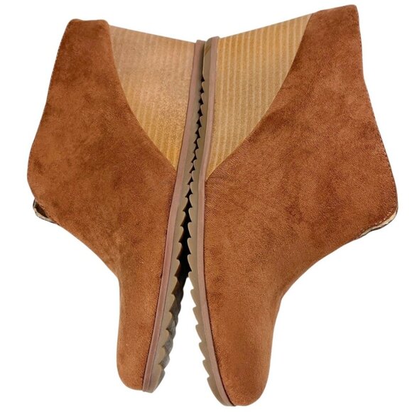 SOUL Naturalizer Haley Mule Wedge Shoes Fabric Upper Chestnut Color Size 9 M - Picture 5 of 16